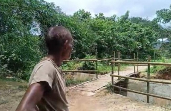 Madhuban's Ranikhamar Area Sees Substandard Construction Work Madhuban's Ranikhamar Area Sees Substandard Construction Work